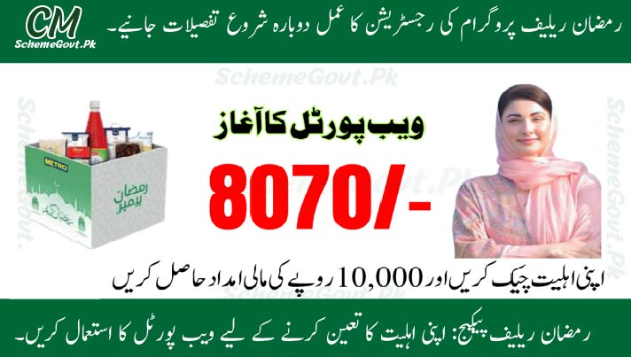 You are currently viewing 8070 Ramzan Relief Package: Use The Web Portal To Check Your Eligibility