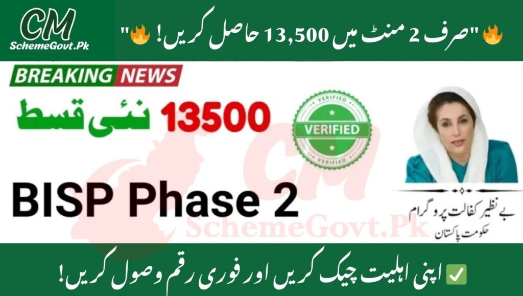 Read more about the article BISP Phase 2: Easy Online Verification for 13,500 Payment