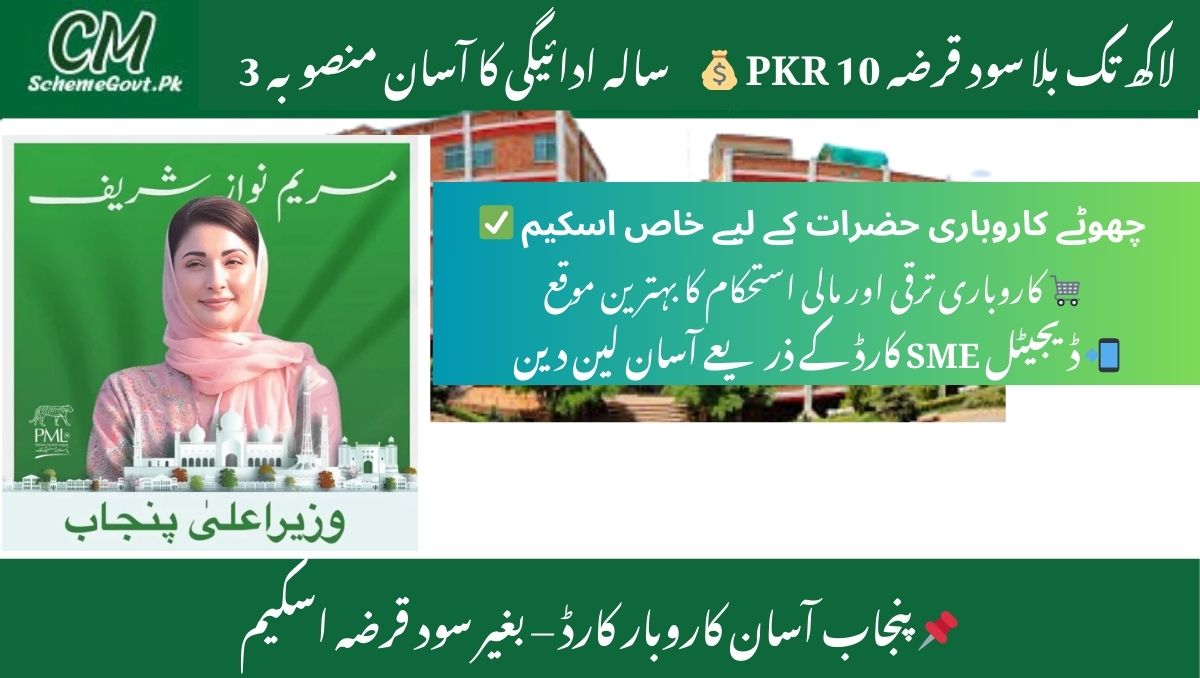 You are currently viewing The CM Punjab Asaan Karobar Card New Updates – Interest-Free Loan for Small Entrepreneurs