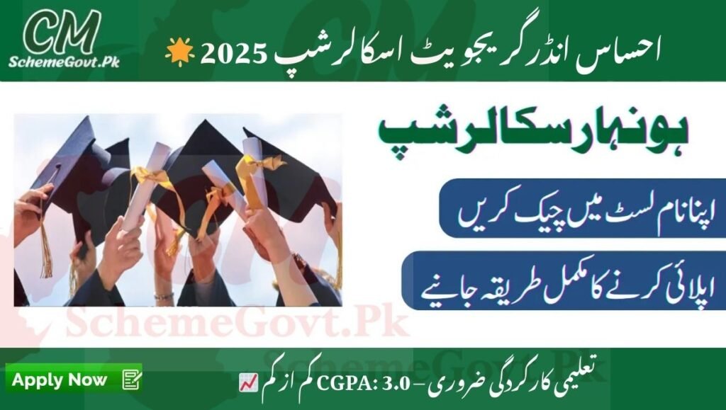 Read more about the article Ehsaas Undergraduate Scholarship – Apply Online and Check Merit List 2025