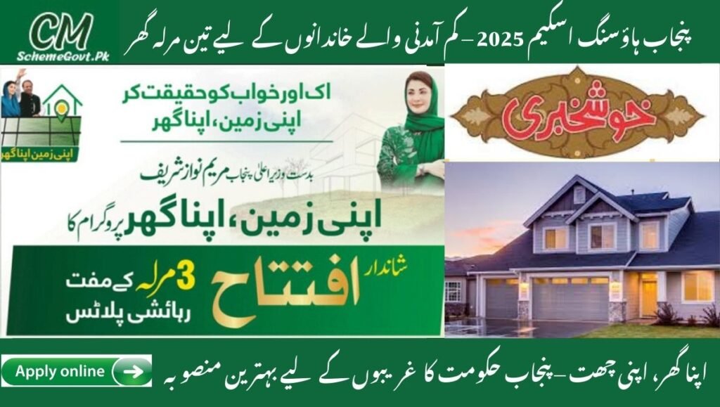 Read more about the article Punjab Housing Scheme 2025-Three Marla Scheme Offers Hope to Low-Income Families