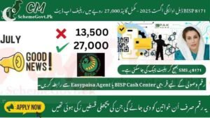 Read more about the article BISP 8171 Double Payment August 2025 – Full Guide for Rs. 27,000 Relief Update