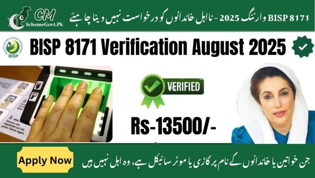 Read more about the article BISP 8171 Warning 2025 – Ineligible Families Should Not Apply