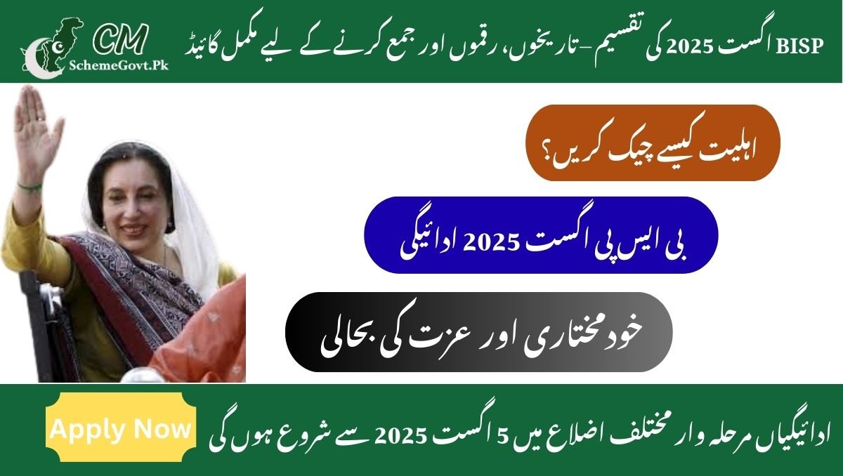 You are currently viewing BISP August 2025 Disbursement – Complete Guide to Dates, Amounts, and Collection