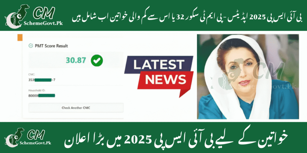 Read more about the article BISP 2025 Updates-Women with PMT Score 32 or Below Now Included