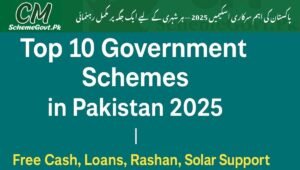 Read more about the article Top 10 Government Schemes in Pakistan 2025 | Free Cash, Loans, Rashan & Solar Support